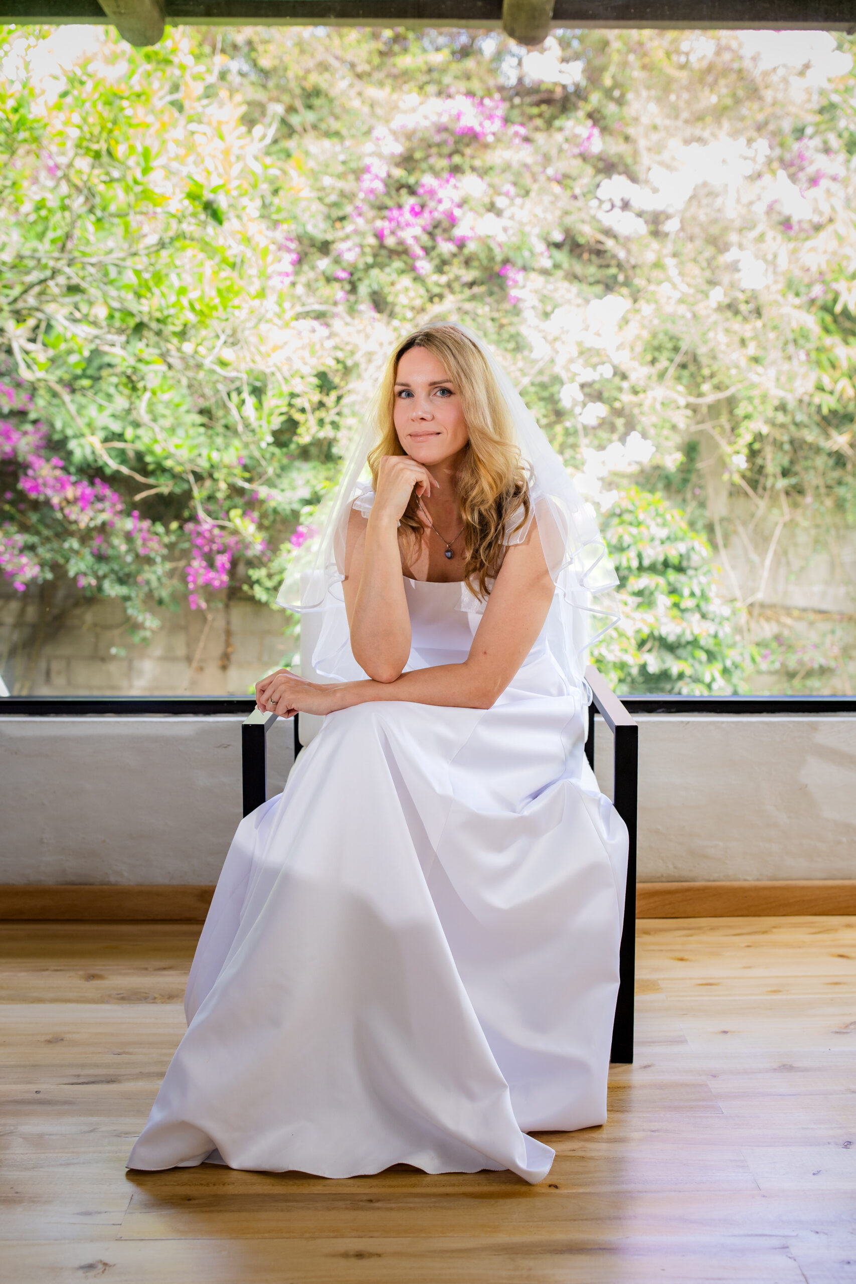 hilary on her wedding day